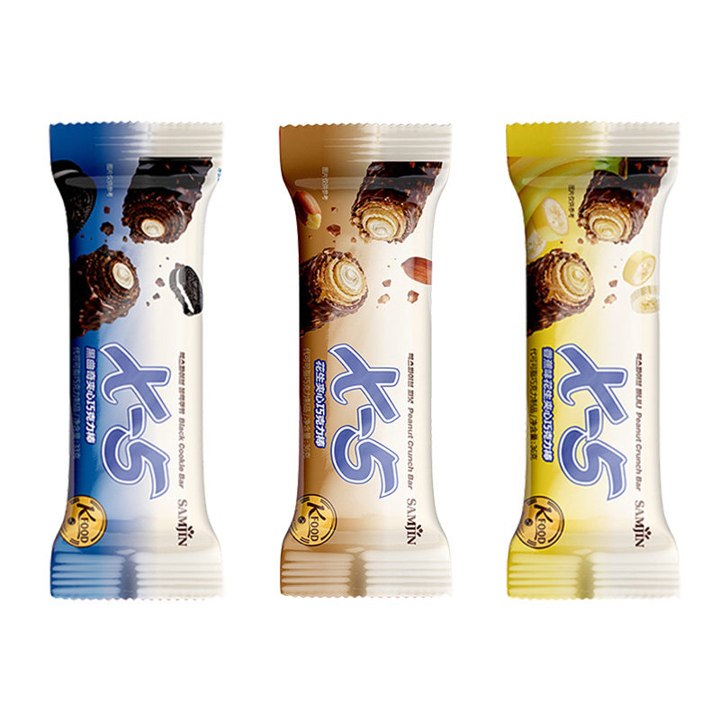 韩国X5巧克力棒x-5能量棒花生三进坚果零食夹心代餐（代可可脂）