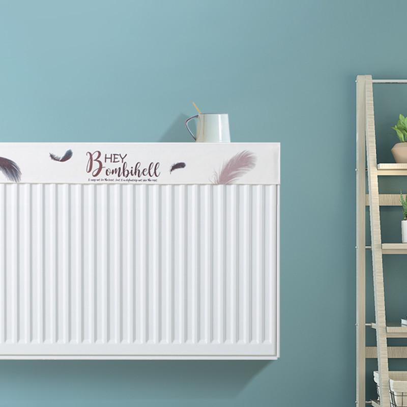 简约暖气片罩家用布艺装饰防尘罩老式防熏墙套遮挡帘新式半包盖