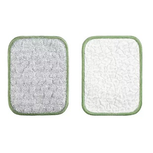 钢丝洗碗布厨房专用银丝棉纱洗碗巾双层加厚不易沾油抹布刷碗布