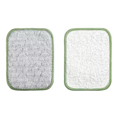 钢丝洗碗布厨房专用银丝棉纱洗碗巾双层加厚不易沾油抹布刷碗布