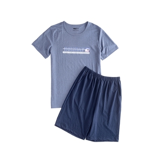 【特惠专区】新1系男士睡衣夏薄款印花短袖短裤5分裤家居服2件套