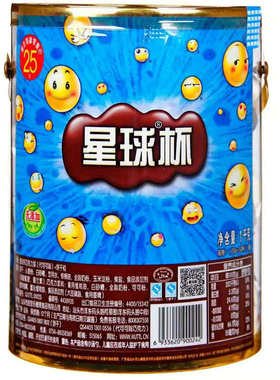 甜甜乐星球杯桶装巧克力大小杯