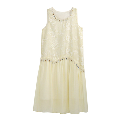 记忆的起点气质无袖连衣裙