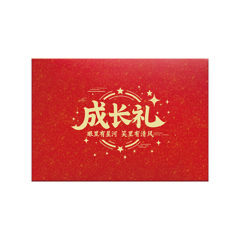 十岁生日礼盒定制信封套装仪式感成长纪念册儿童手写信封烫金款