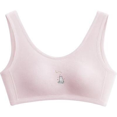 红豆网眼透气款发育期少女文胸