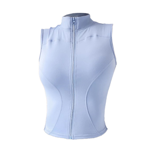 女士马尔夫网球服速干透气无袖背心瑜伽运动跑步上衣女修身健身服