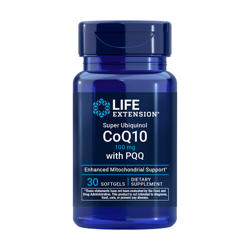 沿寿LIFE超级泛醇辅酶q10+PQQ胶囊30粒100mg备女孕还原型线粒体