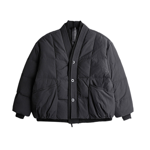 AOGZ新中式道袍棉服男女秋冬2025新款工装棉袄假两件情侣加厚外套