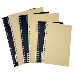 B5不硌手活页本可拆卸环扣线圈a4初中生专用记事纸a5高中生横线大学生考研高颜值匠心独运文具笔记可撕本本子