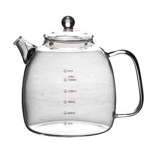 高硼硅玻璃煮茶壶 耐高温泡茶壶烧水壶 家用凉水壶花茶壶大容量