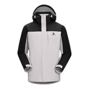 骆驼户外经典冲锋衣男三合一新款防风防水外套夹克女三防登山服