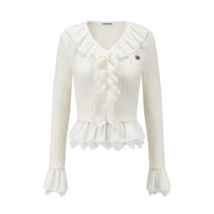 SHRO ENRO Perfect distance 女士重工假两件蕾丝拼接上衣 301469