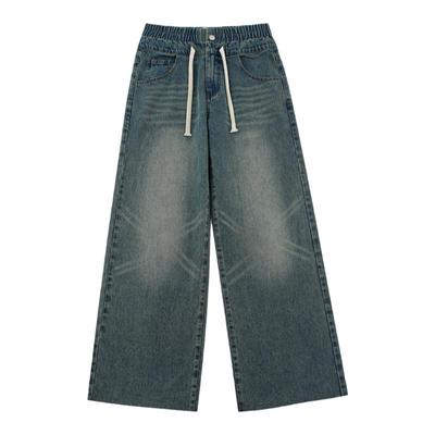 阔腿拖地长裤牛仔裤RAPPEYE