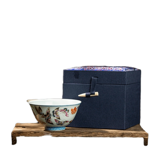 三勤堂主人杯景德镇陶瓷手绘功夫茶具茶杯百蝶杯礼盒装 S42378