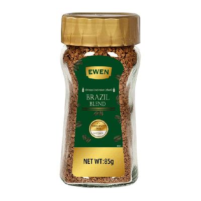 进口意文冻干纯黑速溶咖啡85g