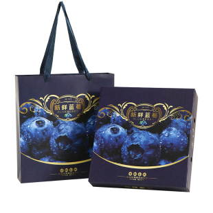 蓝莓礼盒包装盒空盒子高档通用云南新鲜蓝莓礼品盒空盒厂家批发