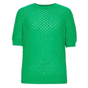 艾诺丝雅诗春季新品时尚经典百搭纯羊毛圆领针织衫女20818025