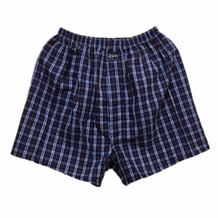 中老年棉布平角裤男士纯棉短裤老人加肥加大土布高腰内裤爷爷爸爸