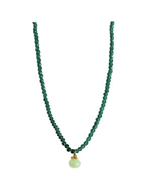 高级感串珠吊坠项链女2025新款