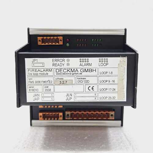 DECKMA GMBH FMS 3000 FIRE LOOP MODULE FMS 3000 FM01-E2