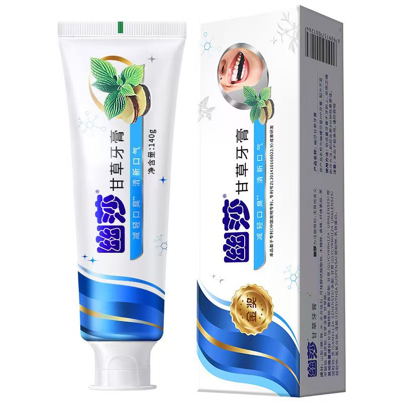 幽莎甘草牙膏清新口气减轻口臭
