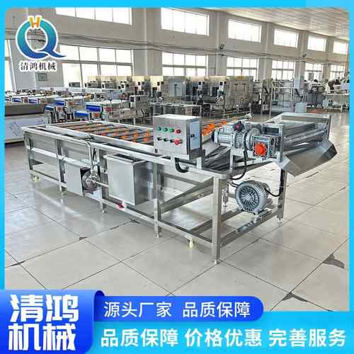 连续式海产品鱼类加工解冻机 带鱼海参清洗流水线 多功能洗鱼机