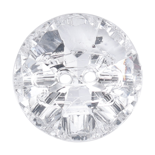 衬衫纽扣圆形透明水晶白色扣子毛衣外套二眼钮扣上衣女百搭大衣扣