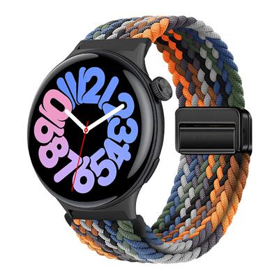适用于vivowatch5手表表带watch3编织尼龙磁吸扣辰夜黑星辉月光白智能男女watch2/1运动腕带iQOO WATCH替换带