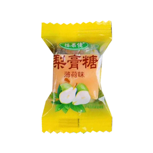 正宗陈果佬梨膏糖手工老式薄荷味含片休闲零食发清爽薄荷糖果批