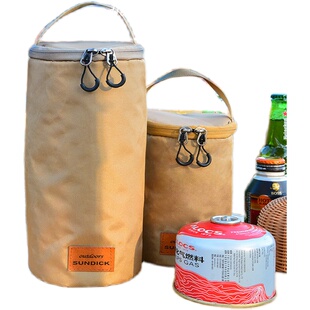 山地客户外圆桶形G2G5扁气罐收纳包露营汽灯马灯便携防撞收纳包袋