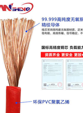 RV电线0.5 0.75 1/1.5/2.5/4/6平方国标多股铜芯软线电源连接导线