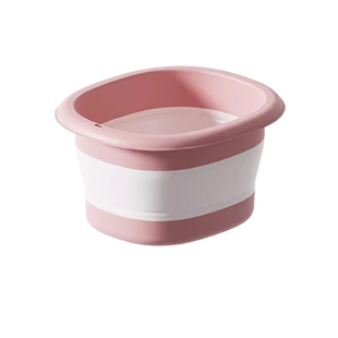 可折叠泡脚桶家用便携按摩养生足浴盆加高深过小腿冬季保温洗脚盆