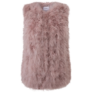 【奥莱】MAXRIENY贵雅马夹仿皮草马甲坎肩