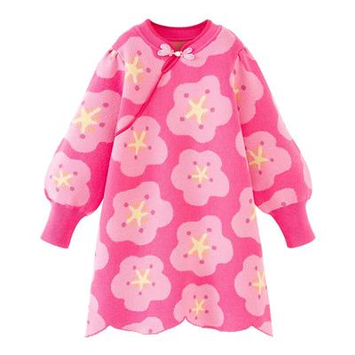 迷你巴拉巴拉女童国风针织连衣裙