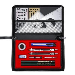 工程工图制图绘图包专用丁字尺组合工具包实用大学生建筑机械图学设计化工专业cad作画图圆规仪器尺规套装