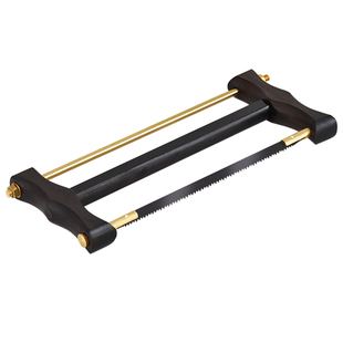 木井方黑檀木迷你手拉锯袖珍硬木框锯架模型礼品锯子锯片拉锯弓子