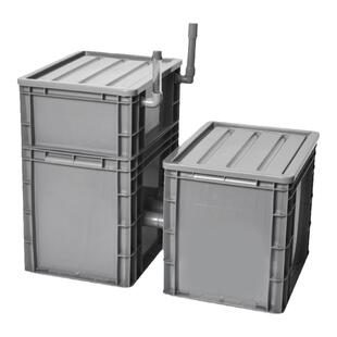 鱼缸下过滤虹吸干湿分离盒鱼缸改底滤槽水循环过滤系统整套周转箱