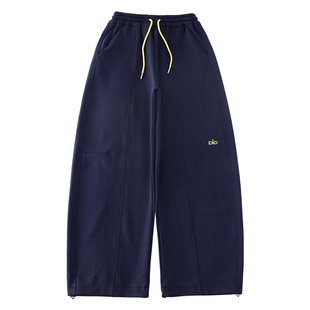 女童裤子弯刀裤秋冬加绒卫裤2025新款中大童百搭宽松儿童运动裤