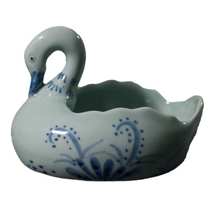 景德镇陶瓷创意天鹅墨池可搁笔文房四宝砚台多功能毛笔墨碟碗墨海