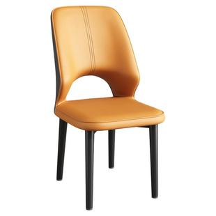 三梦家用靠背餐椅意式轻奢风高级感酒店餐厅专用椅子现代简约凳子