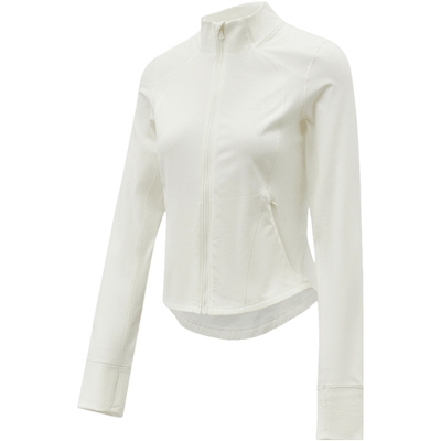 adidas阿迪达斯女子白色户外时尚健身舒适休闲夹克外套KH2677