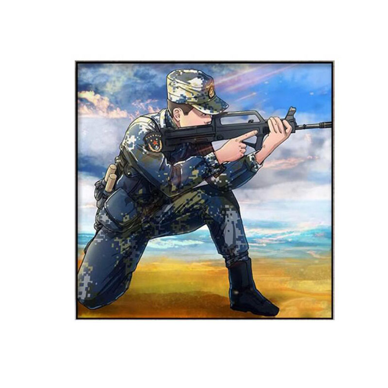 5d钻石兵哥哥手工粘贴自己
