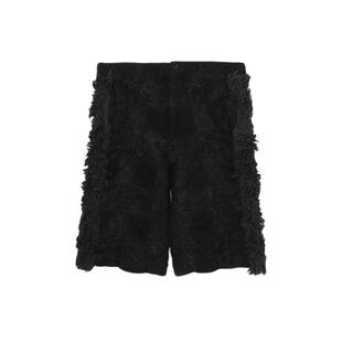 IT CDG COMME des GARÇONS HOMME PLUS男羊毛短裤时髦质感直筒裤