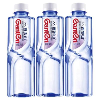 百岁山饮用天然矿泉水348ml*3瓶商务会议车载小瓶饮用水整箱批发