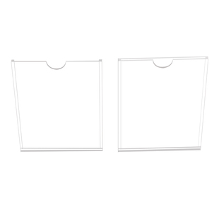 A4房源信息展示板双层亚克力插槽a4卡槽透明房产中介贴招聘广告牌