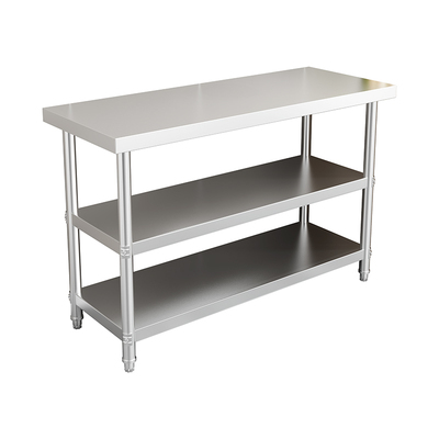 不锈钢三层工作台置物架