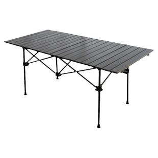 户外折叠桌子便携式铝合金蛋卷桌可升降摆摊桌子加高野外露营装备