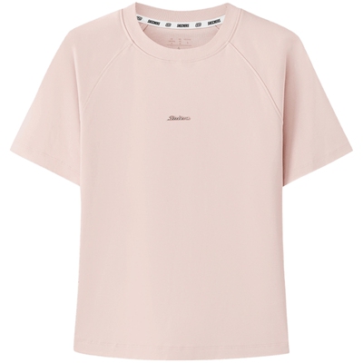 SKECHERS斯凯奇女子运动休闲短袖T恤L226W005-03PF