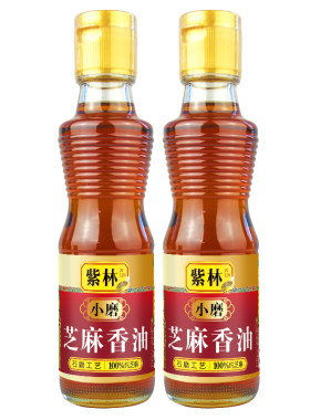芝麻香油家用220ml紫林石磨工艺