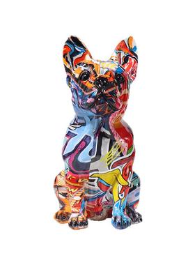 水转印法斗树脂摆件涂鸦木纹家居